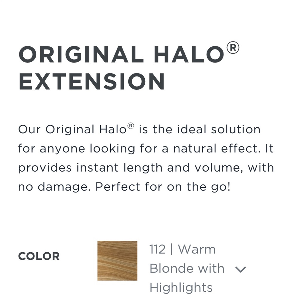 Halo hair extension